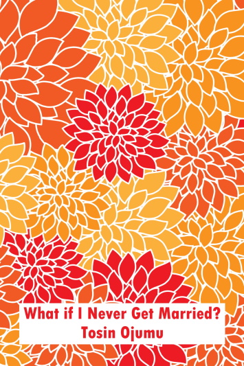 Bright orange and red floral graphic